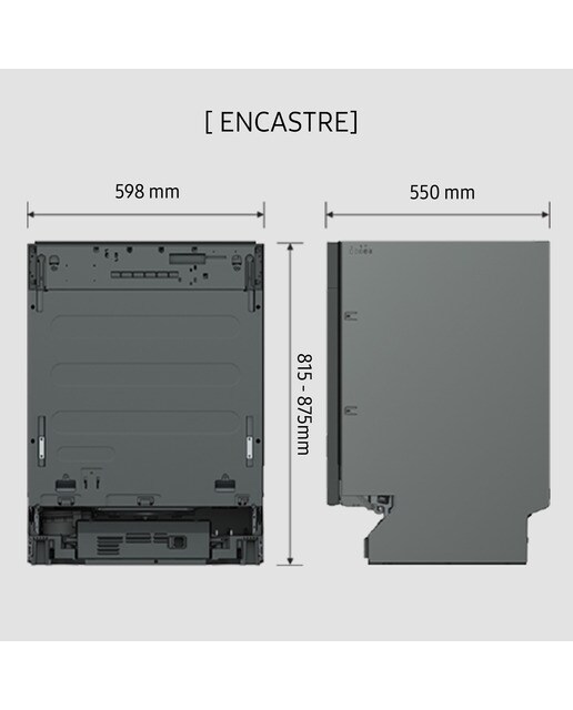 Lavavajillas integrable Samsung 13 servicios, 60 cm - DW60M6040BB/EO 2