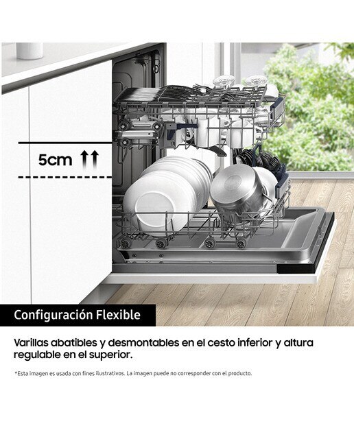 Lavavajillas integrable Samsung 13 servicios, 60 cm - DW60M6040BB/EO 8