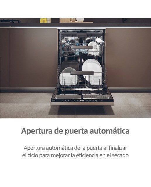 Máquina de Lavar Loiça Encastrável Haier Washlens Plus Series 2 XI 6B0S3FSB de 16 conjuntos e 60 cm 9
