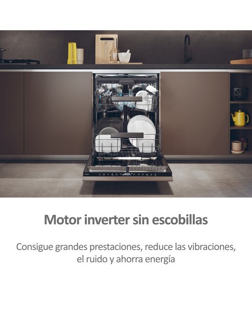 Máquina de Lavar Loiça Encastrável Haier Washlens Plus Series 2 XI 6B0S3FSB de 16 conjuntos e 60 cm 12