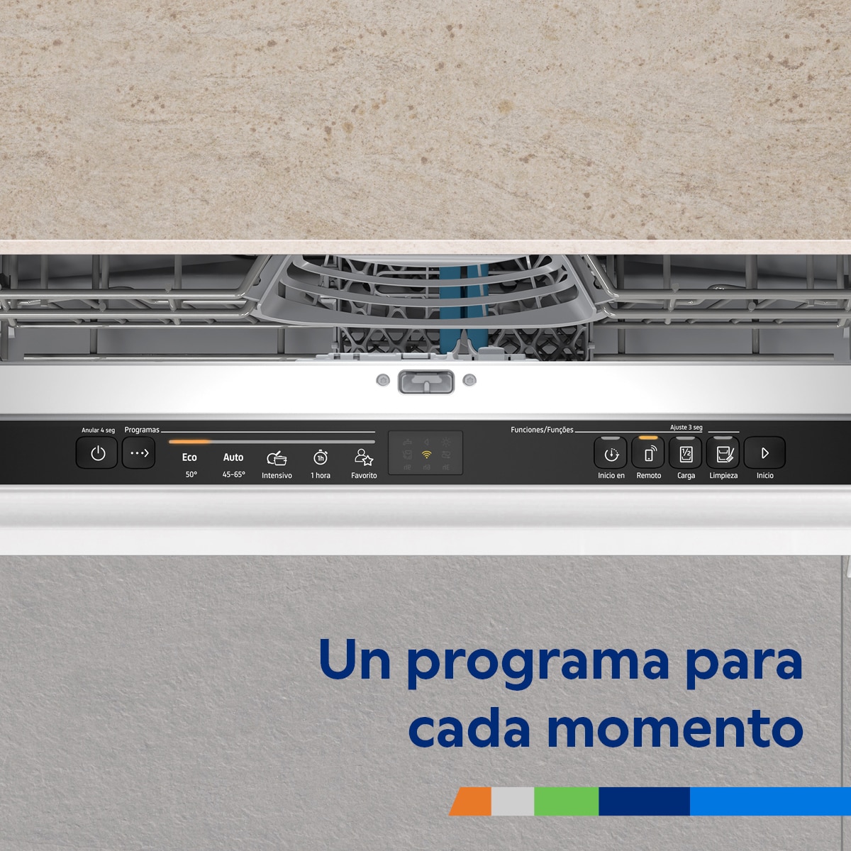 Máquina de Lavar Loiça Encastrável Balay 3VF5012NP Meia Carga de 12 Conjuntos e de 60 cm - Painel Preto Preto-14