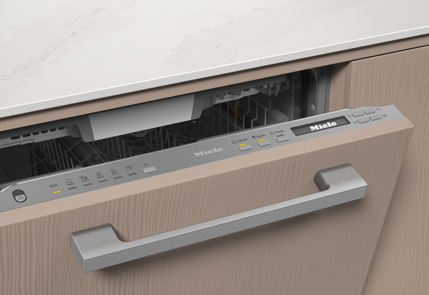 Máquina de Lavar Loiça Encastrável Miele G7380 SCVI EDST FrontFit de 14 Conjuntos, 3º Cesto e de 60 cm - Painel Aço Inox Aço inoxidável-3