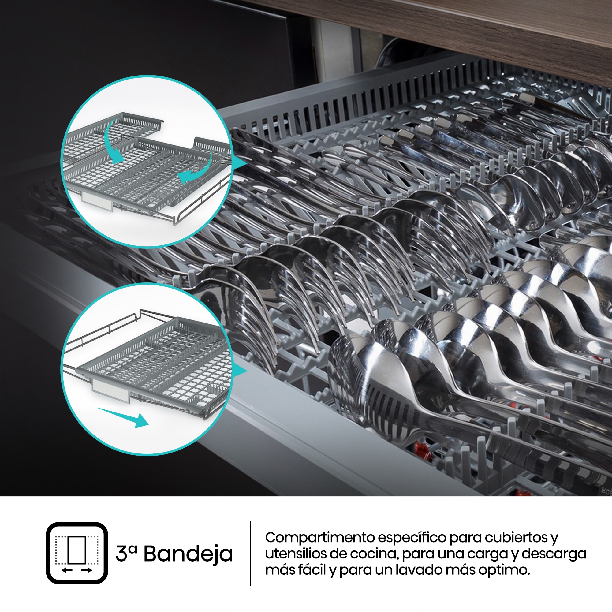 Lavavajillas integrable Hisense 11 servicios, 45 cm - HV543D10 8