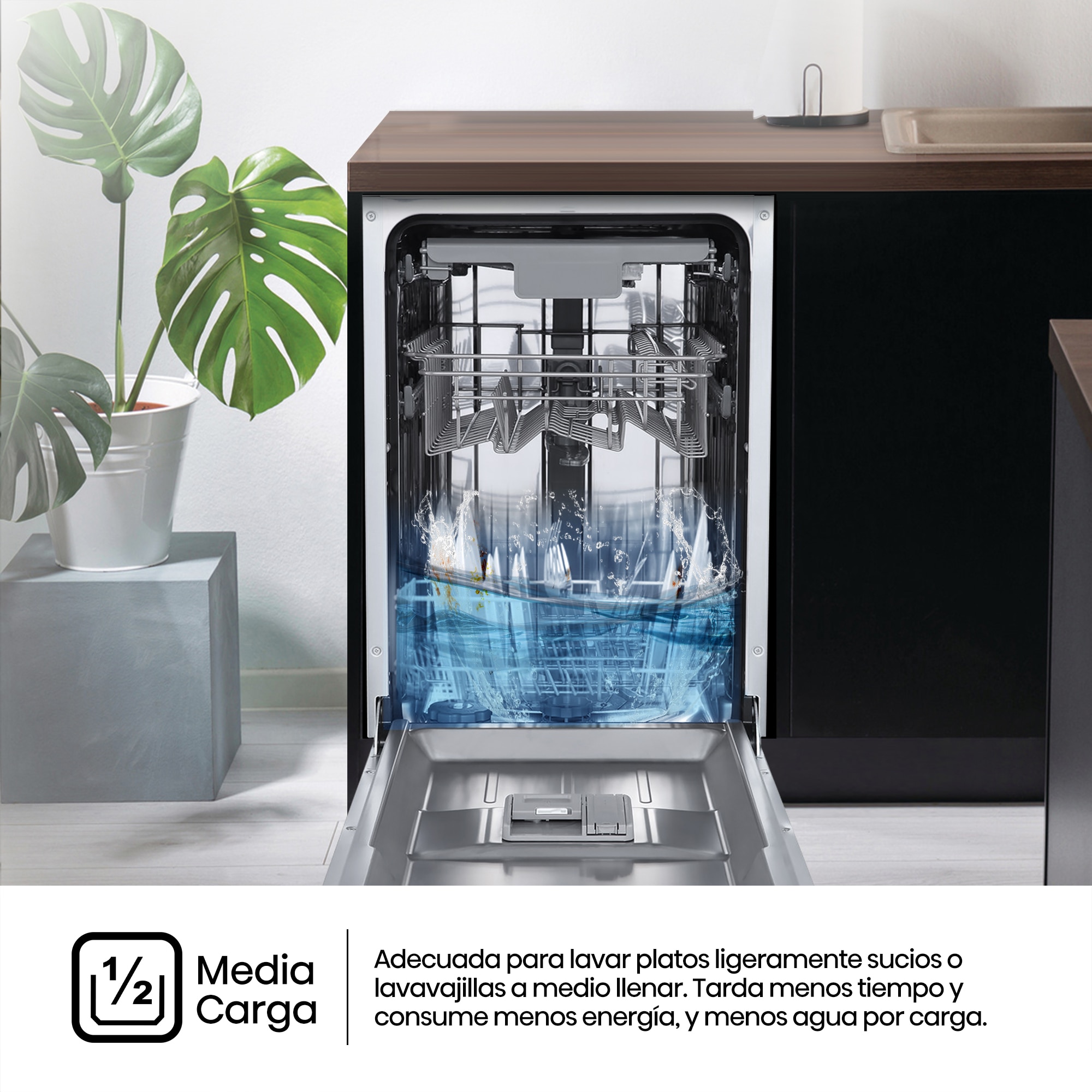 Lavavajillas integrable Hisense 11 servicios, 45 cm - HV543D10 10