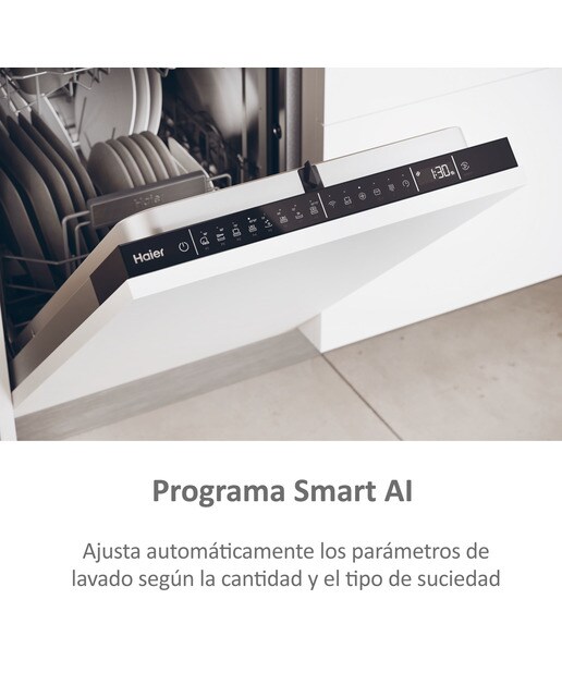 Máquina de Lavar Loiça Encastrável Haier I-Pro Shine Series 4 XI1C3TB2FB 3ª Bandeja, Wifi de 11 Conjuntos e de 45 cm 6