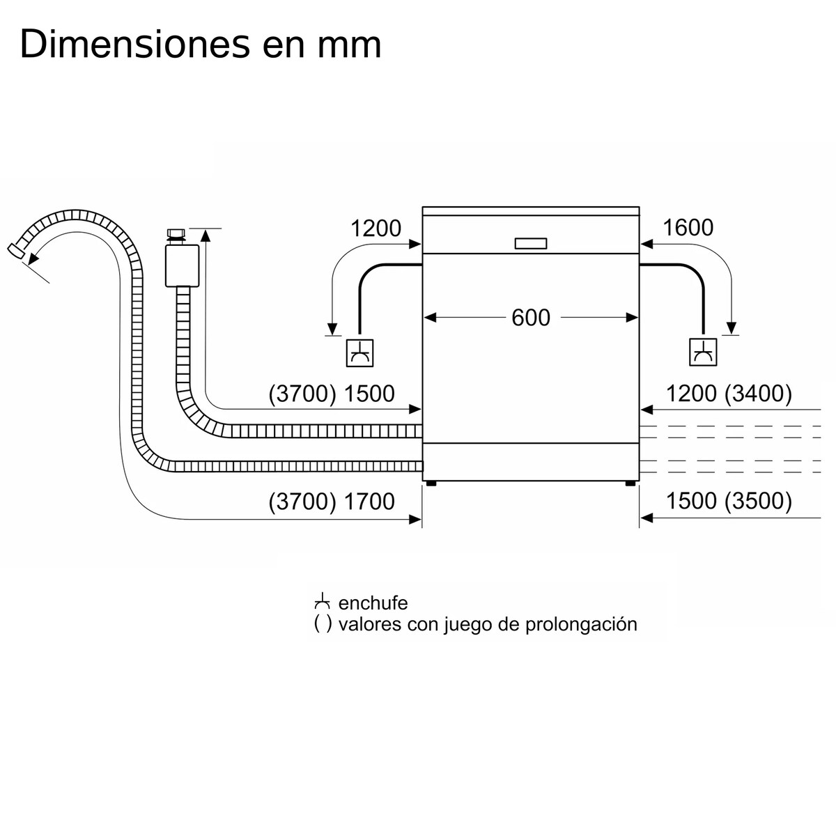 Máquina de Lavar Loiça Encastrável Bosch Serie 8 SMD8TCX04E de 14 Conjuntos, 3º Cesto e de 60 cm 14
