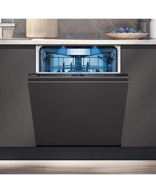 Máquina de Lavar Loiça Encastrável Siemens iQ700 SN87TX02CE de 14 Conjuntos, Home Connect, 3º Cesto e de 60 cm Preto-3