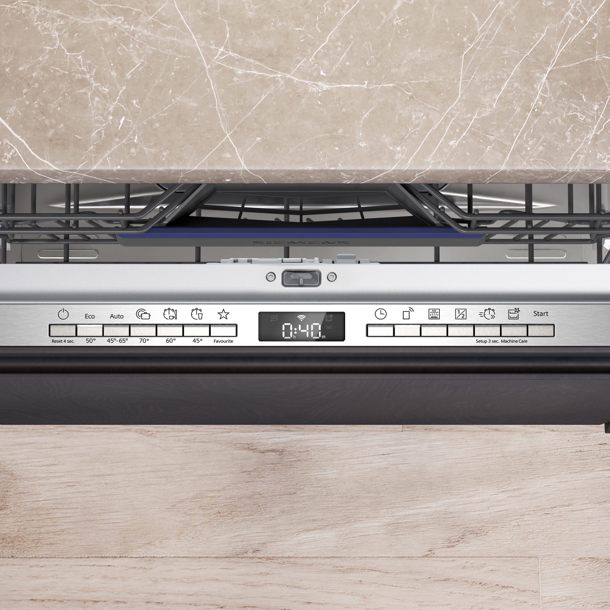 Máquina de Lavar Loiça Encastrável Siemens iQ300 SX73EX22CE varioHinge, HomeConnect e Porta Deslizante, de 14 Conjuntos e de 60 cm 4