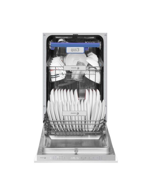 Máquina de Lavar Loiça Encastrável Fagor 4LVF-438ADIT de 10 Conjuntos, 3ª Bandeja e de 45 cm Branco-2
