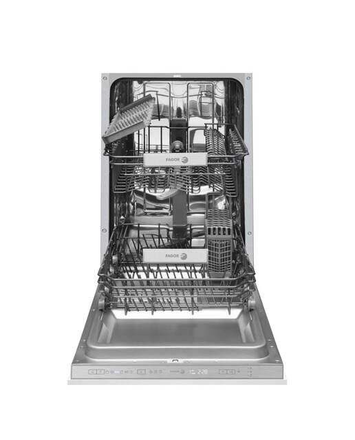 Máquina de Lavar Loiça Encastrável Fagor 4LVF-624IT de 9 Conjuntos, 6 Programas e de 45 cm 4