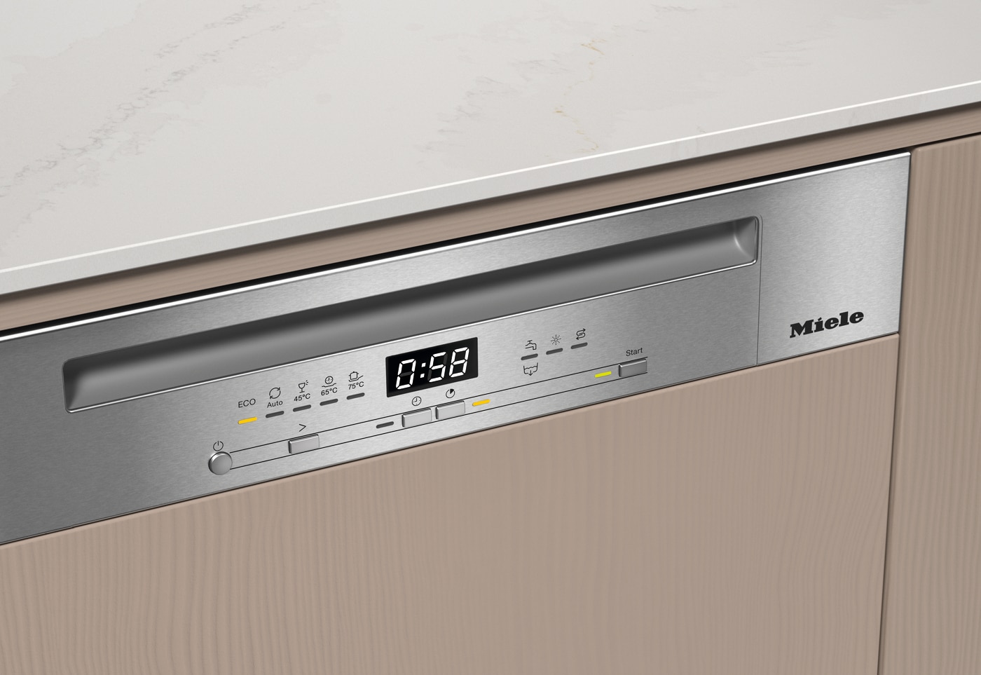 Máquina de Lavar Loiça Encastrável Miele G 5410 SCi Active Plus de 14 Conjuntos, 3º Cesto e de 60 cm - Branco Brilhante Branco-2
