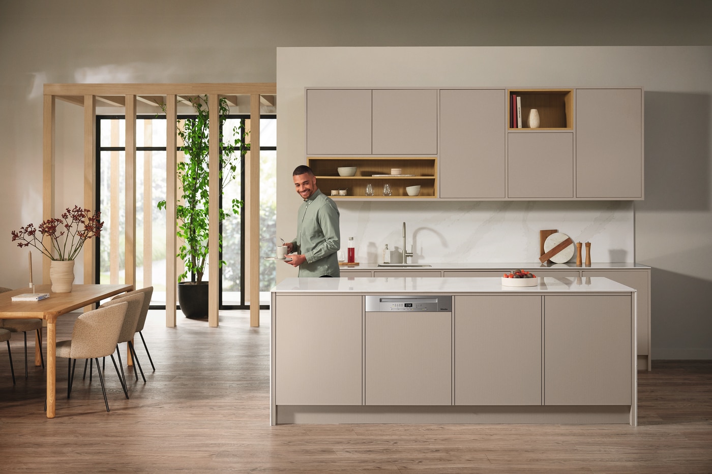 Máquina de Lavar Loiça Encastrável Miele G 5410 SCi Active Plus de 14 Conjuntos, 3º Cesto e de 60 cm - Branco Brilhante Branco-5
