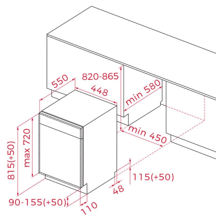 Imagen 2 de Lavavajillas integrable Teka 10 servicios, 6 programas - DFI 44800