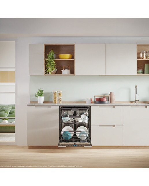 Máquina de Lavar Loiça Encastrável Candy RapidÓ CI 5C6F1A de 15 Conjuntos, 3º Cesto e de 60 cm Branco-8