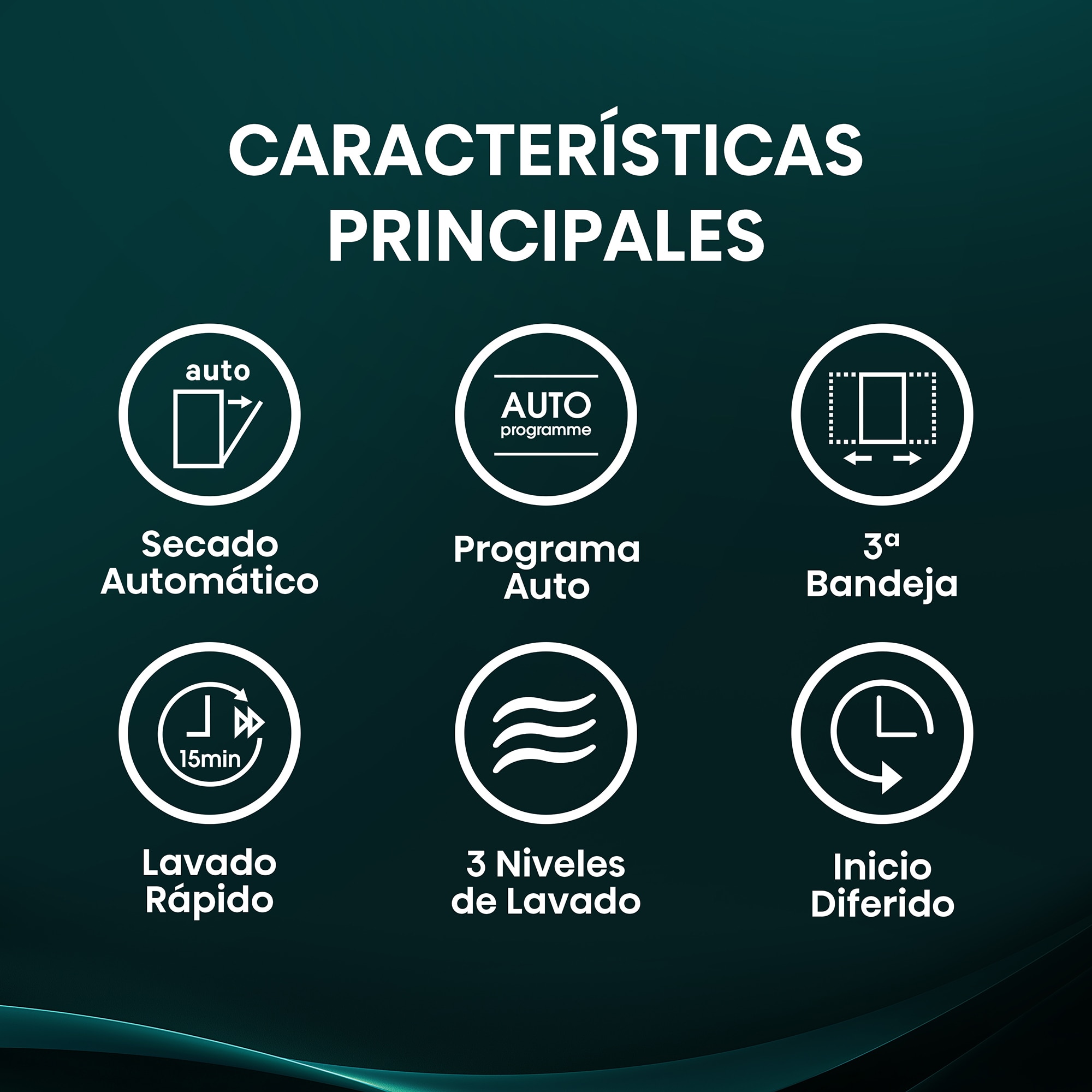 Thumbnail 2 de Hisense HV16D5 lavavajillas 16 servicios 60 cm