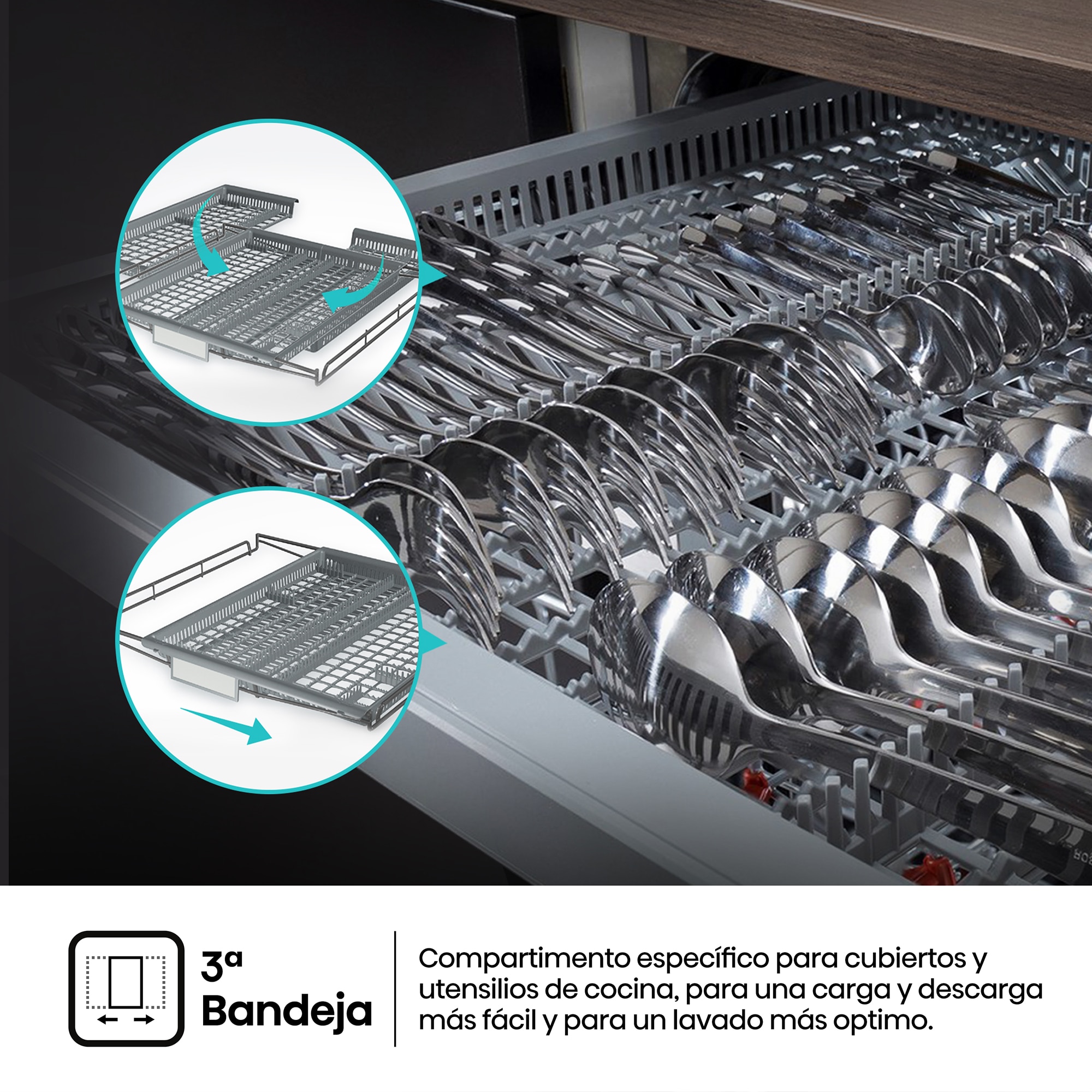 Thumbnail 4 de Hisense HV16D5 lavavajillas 16 servicios 60 cm