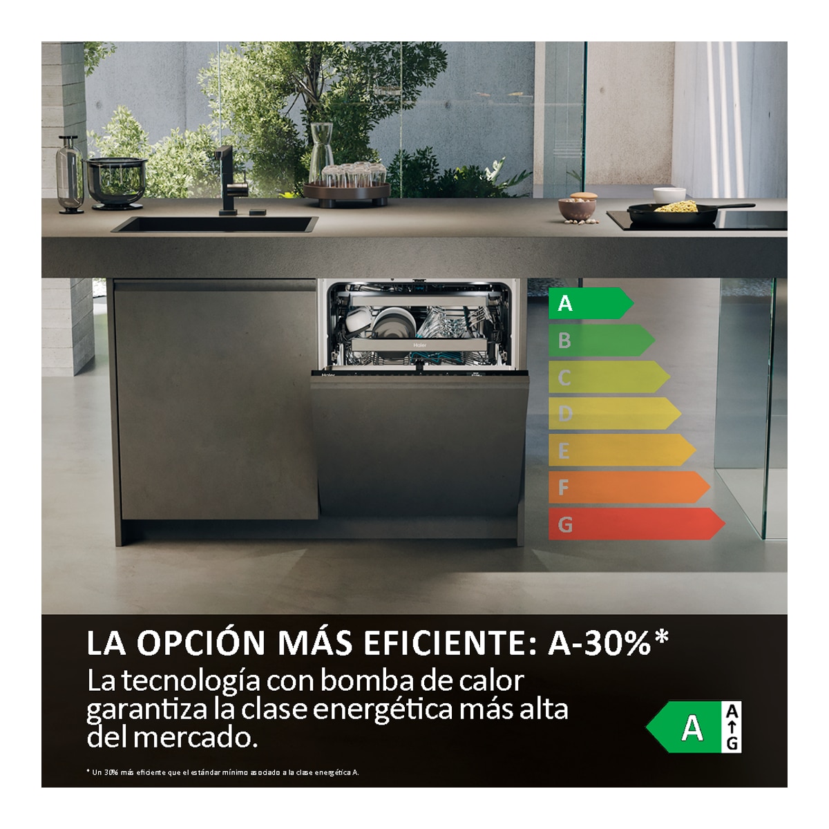 Thumbnail 2 de Haier XS 63A4M4B lavavajillas 16 servicios 60 cm
