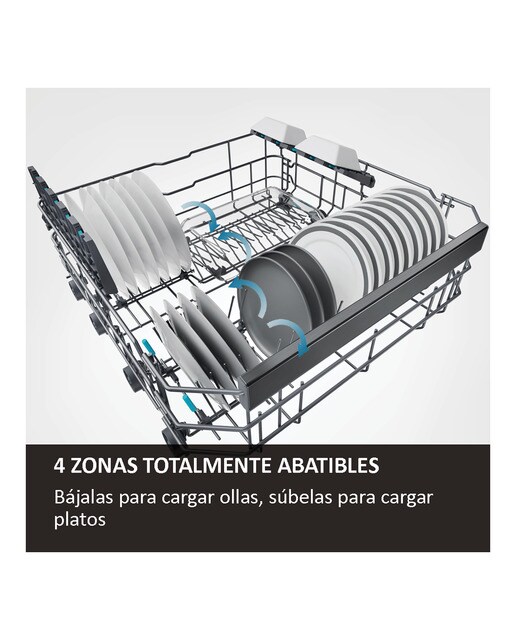 Máquina de Lavar Loiça Encastrável Haier XS 63A4M4B de 16 Conjuntos e 60 cm, com Tabuleiro para Talheres Branco-10