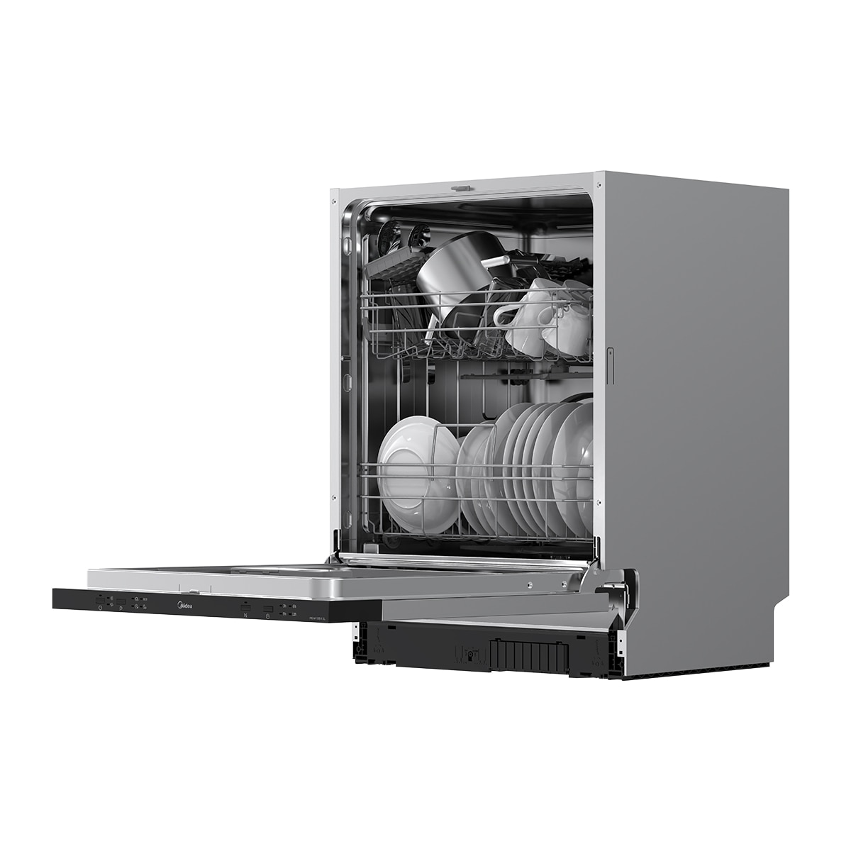 Máquina de Lavar Loiça Encastrável Midea MDW 12E4 SL 12 Conjuntos, Porta Deslizante, 60 cm 10