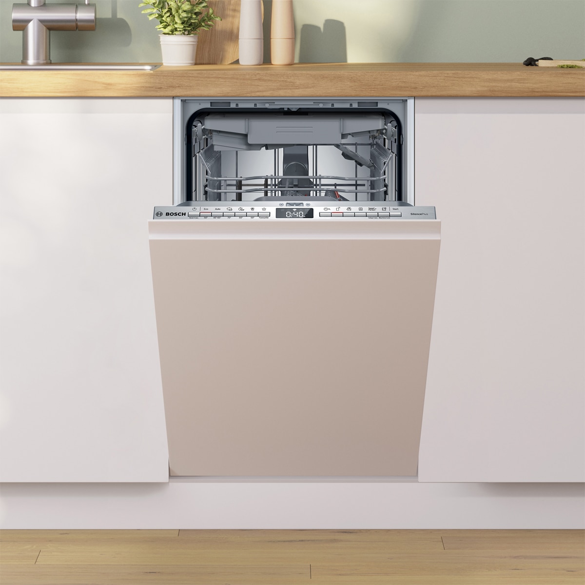 Lavavajillas integrable Bosch 10 servicios, 45 cm, Home Connect - SPV4EMX17E - Acero Acero-2