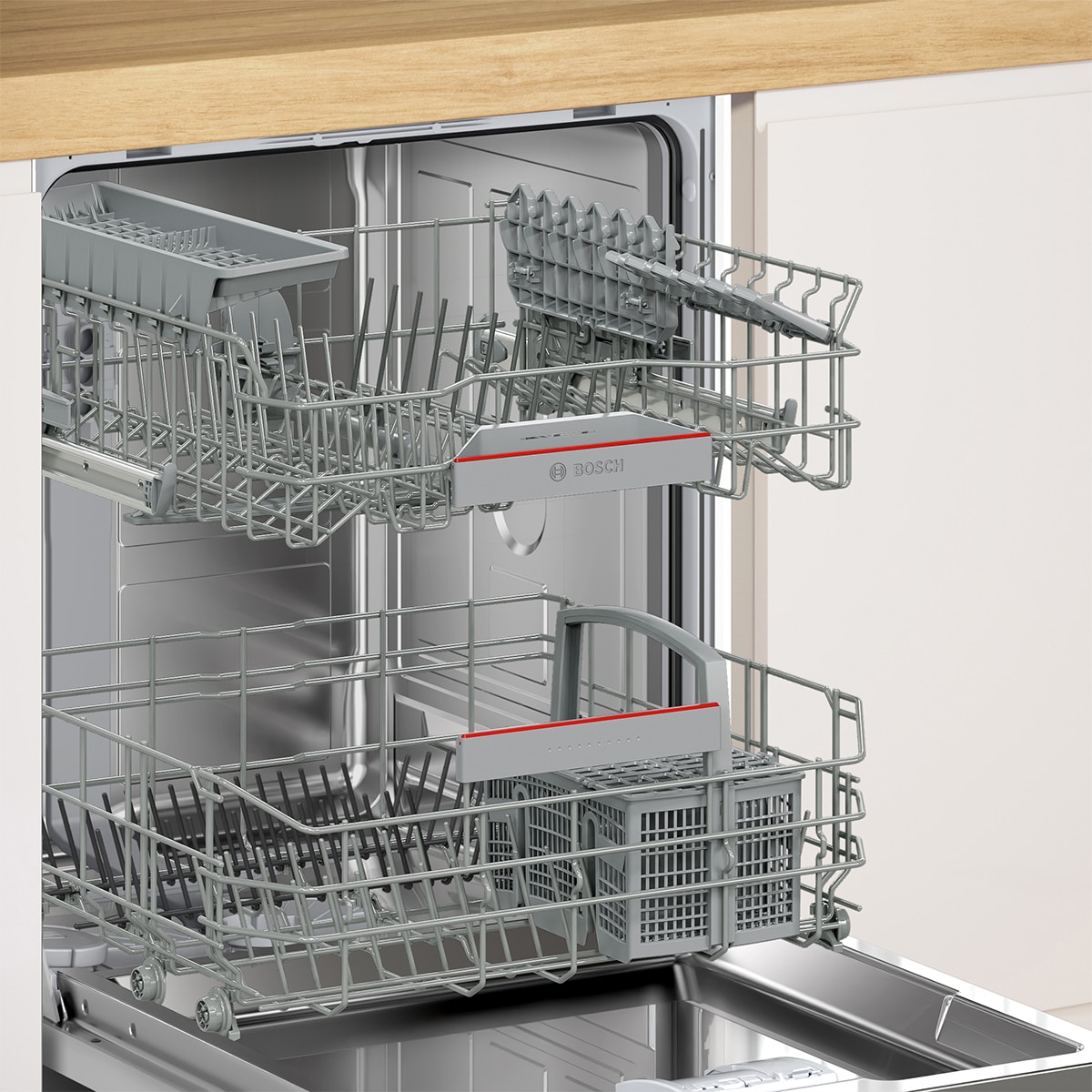Lavavajillas integrable Bosch 13 servicios, 60 cm, Home Connect - SMV4HAX07E - Acero Acero-4