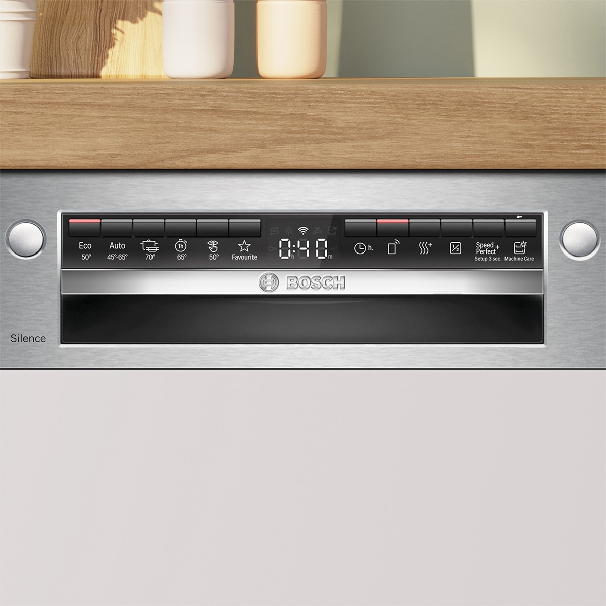 Máquina de Lavar Loiça Encastrável Bosch SMI4HVS14E de 14 Conjuntos e 60 cm, com Home Connect - Aço Inoxidável Aço-3