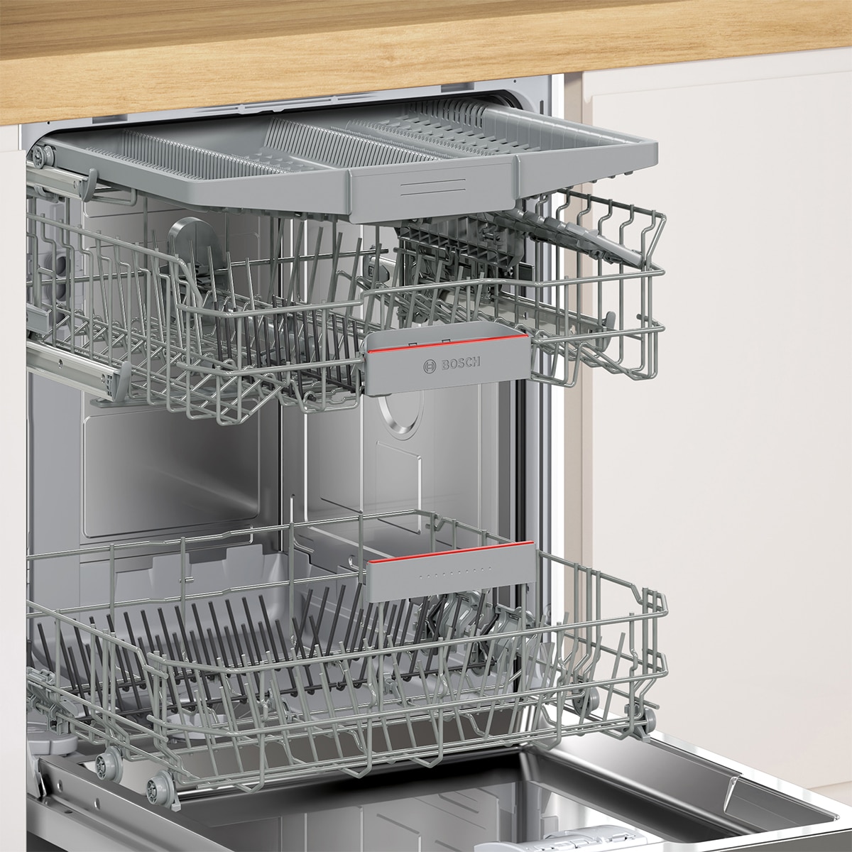 Lavavajillas integrable Bosch 14 servicios, 60 cm, Home Connect - SMV4HVX14E - Acero Acero-4