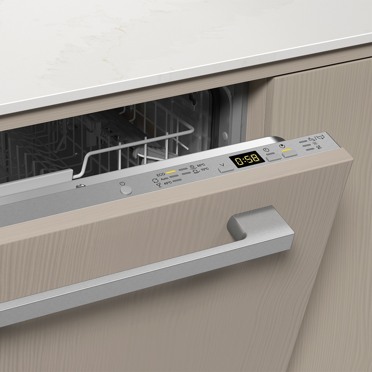 Máquina de Lavar Loiça Encastrável Miele G5651 Vi ED QuickPowerWash, Active, de 13 Conjuntos e 55 cm Branco-2