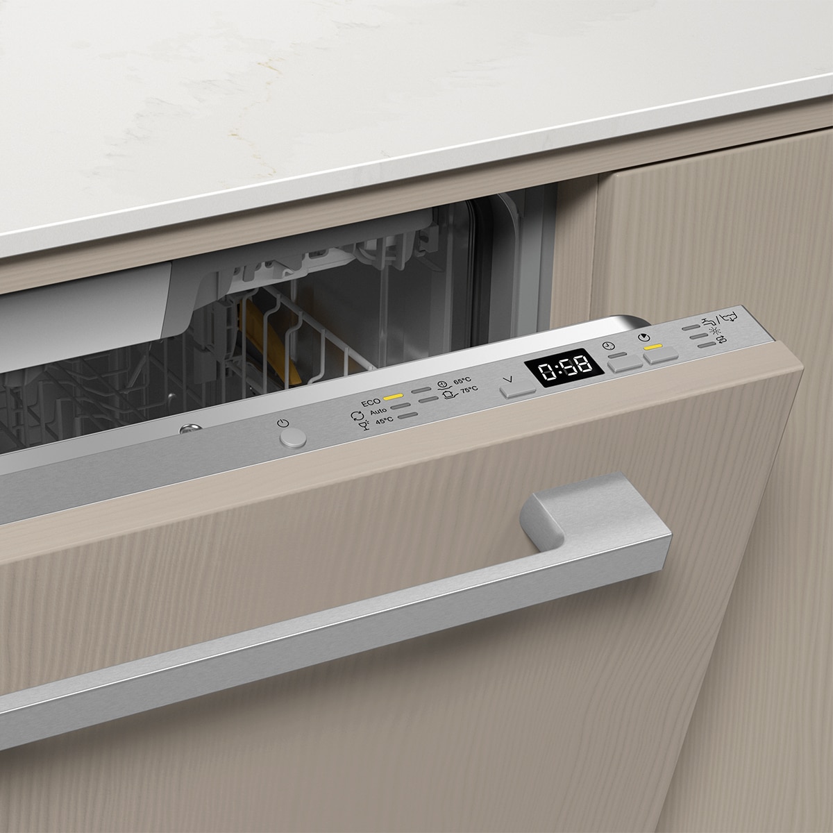 Máquina de Lavar Loiça Encastrável Miele G5856 SCVi XXL ED QuickPowerWash, Active Plus, de 14 Conjuntos e 55 cm Branco-2