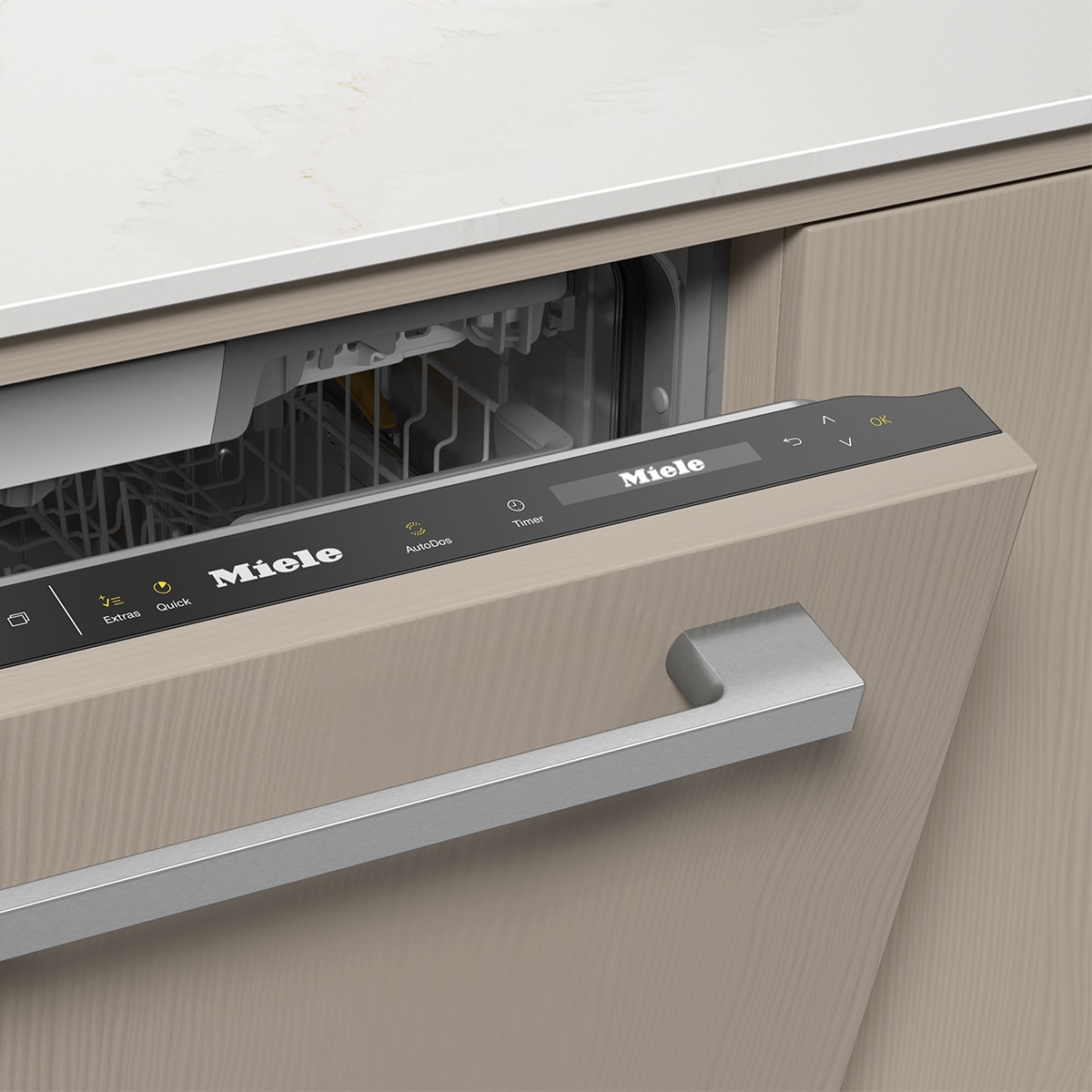 Máquina de Lavar Loiça Encastrável Miele G7651 SCVi OS/CS A-10%, AutoDos, de 14 Conjuntos e 55 cm Branco-2