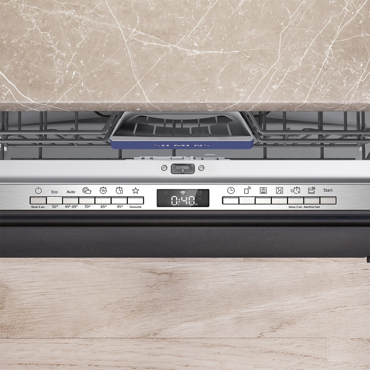 Máquina de Lavar Loiça Encastrável Siemens iQ300 SN63HX03VE de 13 Conjuntos Aço-3