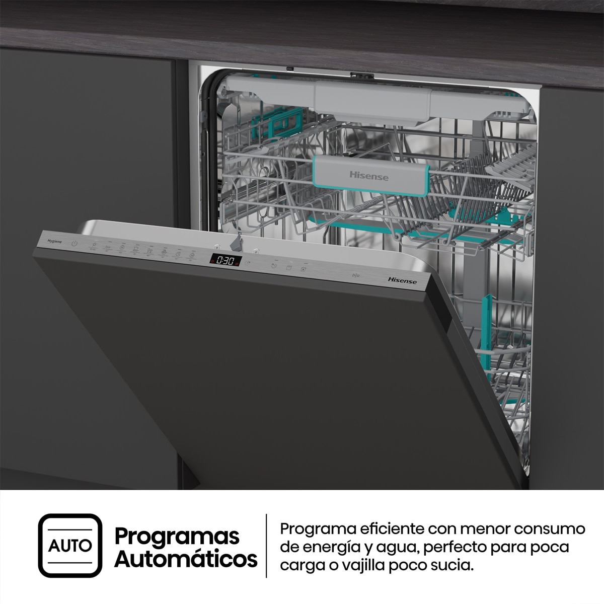 Lavavajillas Integrable Hisense 16 servicios, 60 cm  - HV16A 6