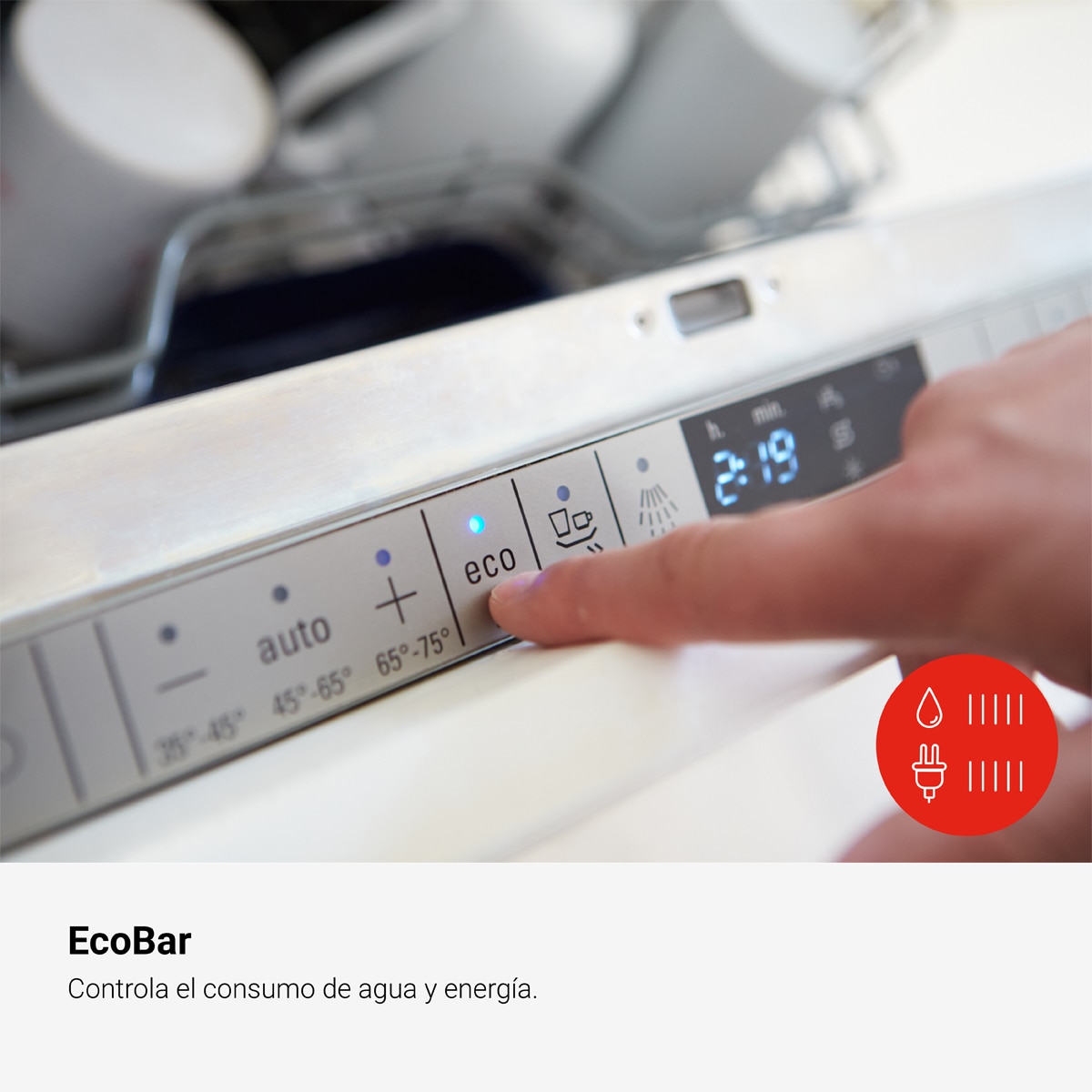 Máquina de Lavar Loiça Encastrável Fagor 4LVF-635IT de14 Conjuntos, 60 cm, 3ª Bandeja e 7 Programas 5