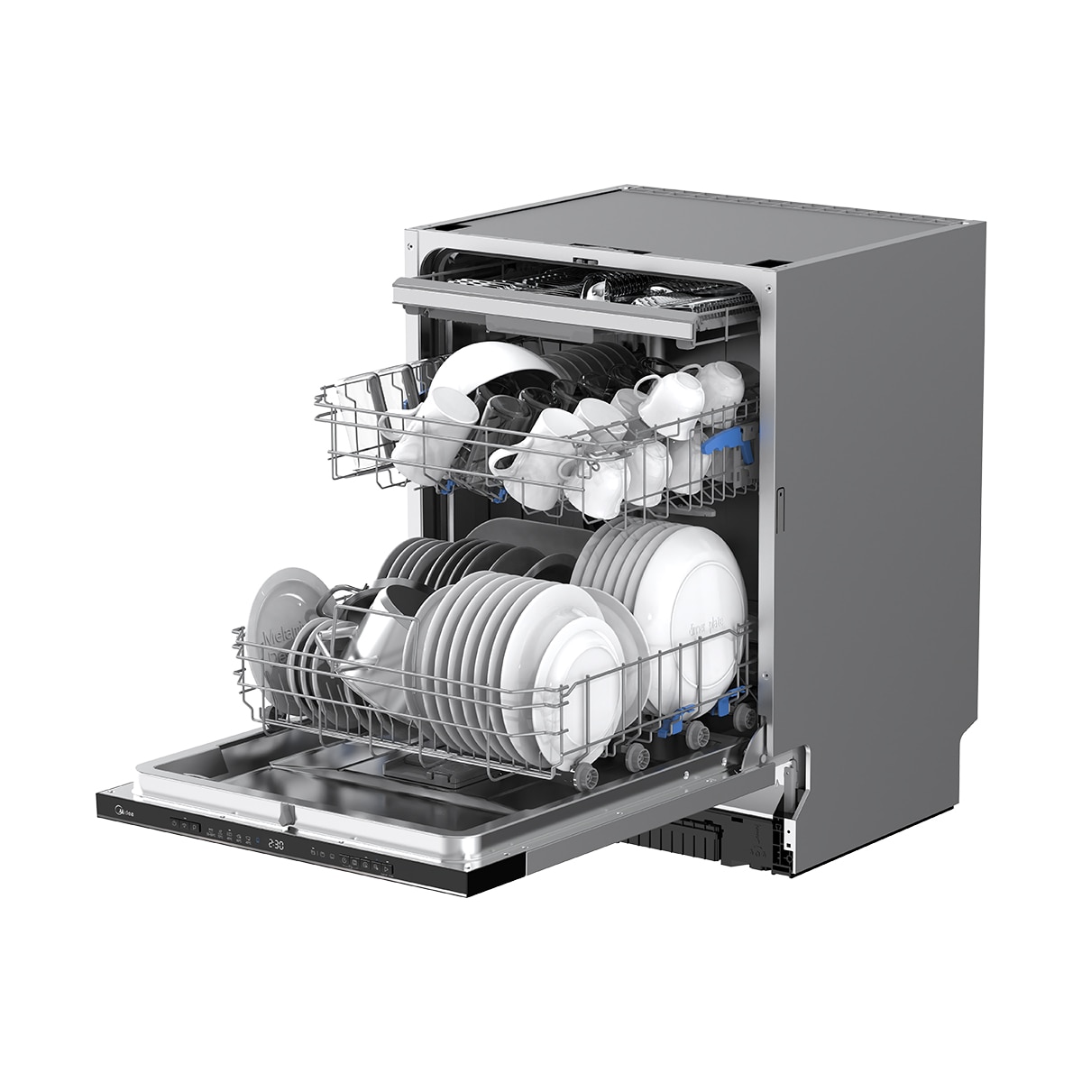Máquina de Lavar Loiça Encastrável Midea MDWEB1403MB-EA de 14 Conjuntos e 60 cm, 5+4 Programas 18