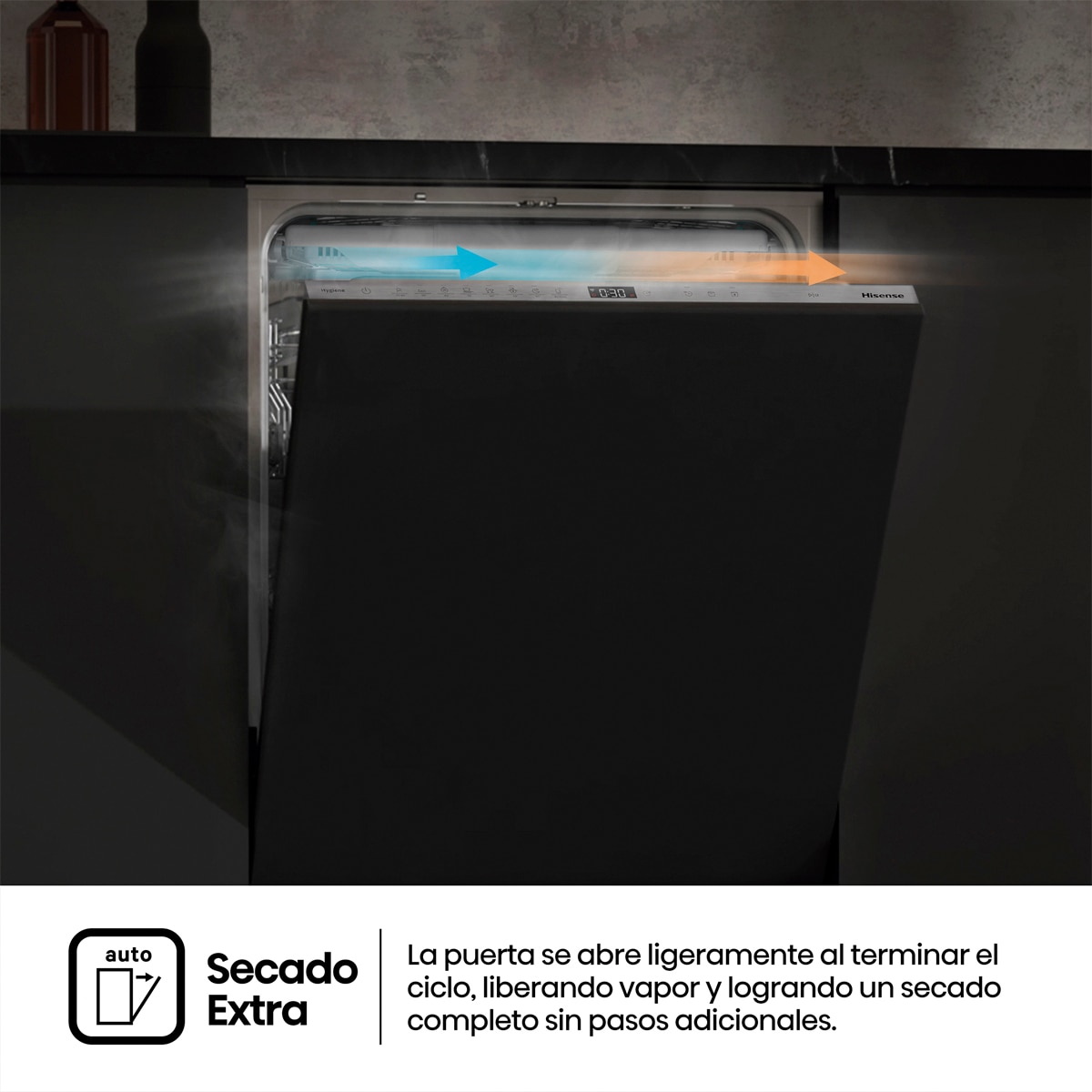 Lavavajillas integrable Hisense 16 servicios ,Tercera bandeja, 60 cm - HFI5A6360H 5