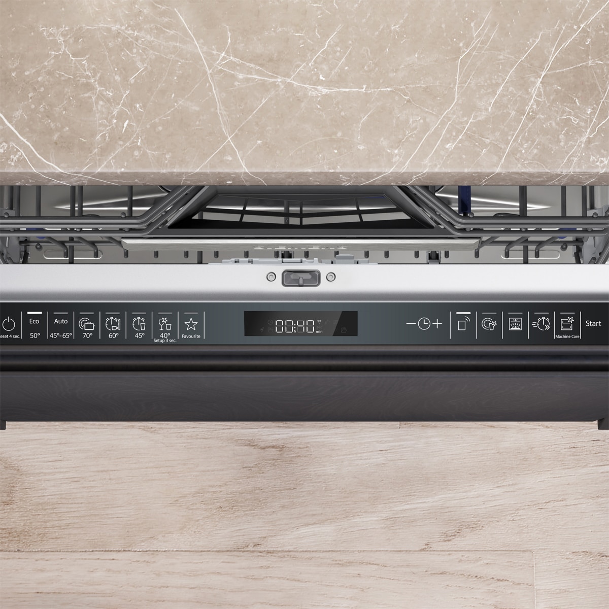 Máquina de Lavar Loiça Integrável Siemens iQ500 SN75ZX17CE de 14 Conjuntos e 60 cm com Sistema de Secagem com Zeólitas® Combinado com Shine&Dry 5