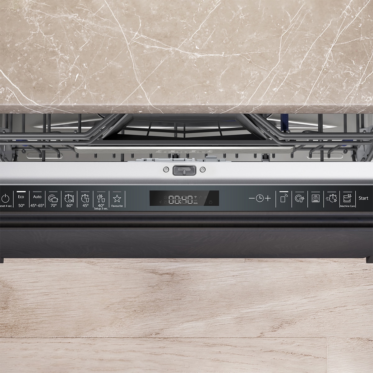 Máquina de Lavar Loiça Encastrável Siemens iQ500 SX65ZX17CE de 14 Conjuntos e 60 Cm com varioSpeed+ 5
