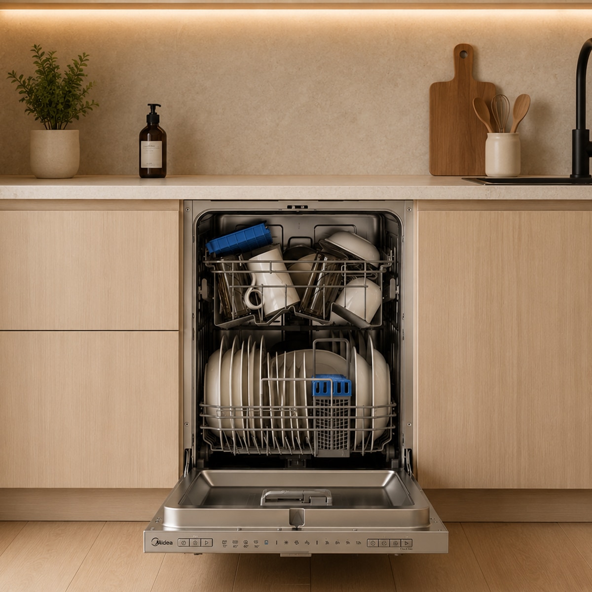 Imagen 11 de Lavavajillas integrable Midea 10 Servicios. 45 cmMDWEB1004LS-W
