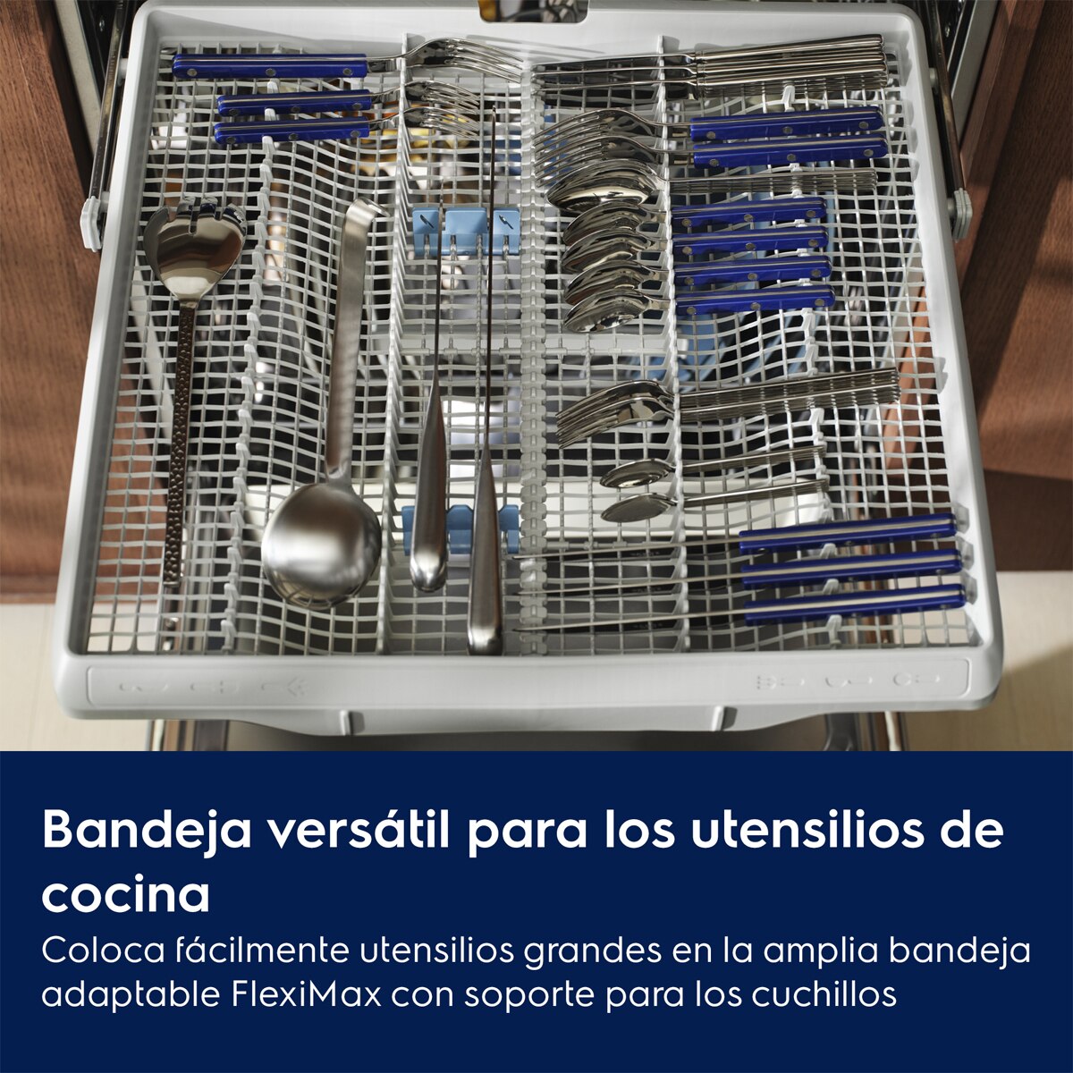 Lavavajillas integrable Electrolux 14 cubiertos, bandeja cubiertos, 60 cm, Serie 600 - E62LB202S 5