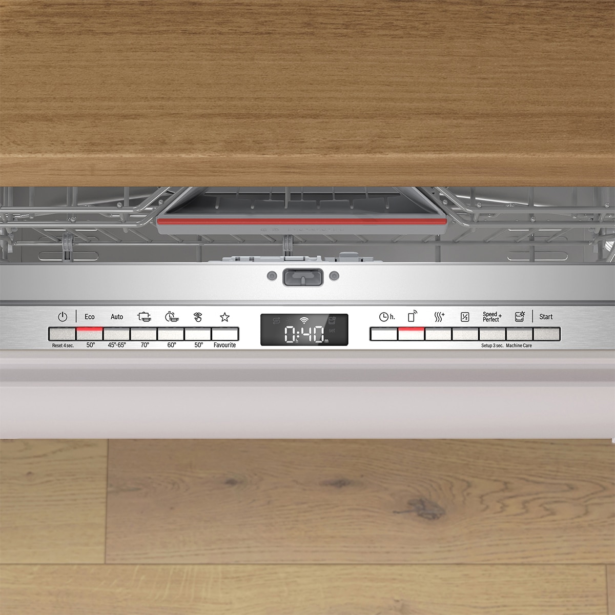 Máquina de Lavar Loiça Encastrável Bosch Série 6 SMH6YCX02E de 14 Conjuntos com PerfectDry 2