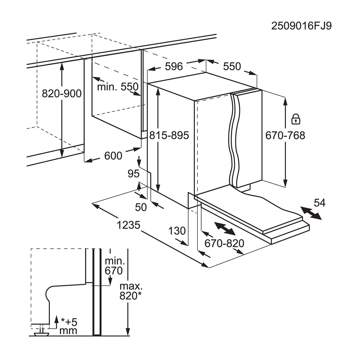 Lavavajillas integrable AEG, 14 servicios, bandeja cubiertos, extrasilencioso, 60 cm, Serie 8000 - GI8200A2SG 2