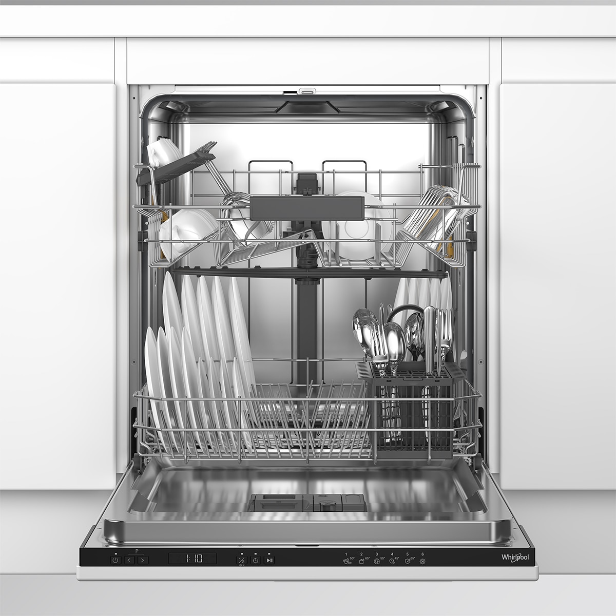 Lavavajillas integrable Whirlpool 14 servicios, 6 programas, 60 cm - WH2ITD14C6N6A 5