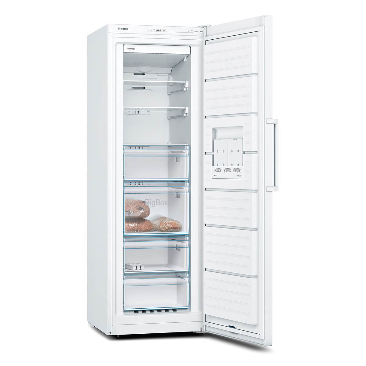 Congelador vertical Bosch No Frost - GSN33VWEP Blanco-4