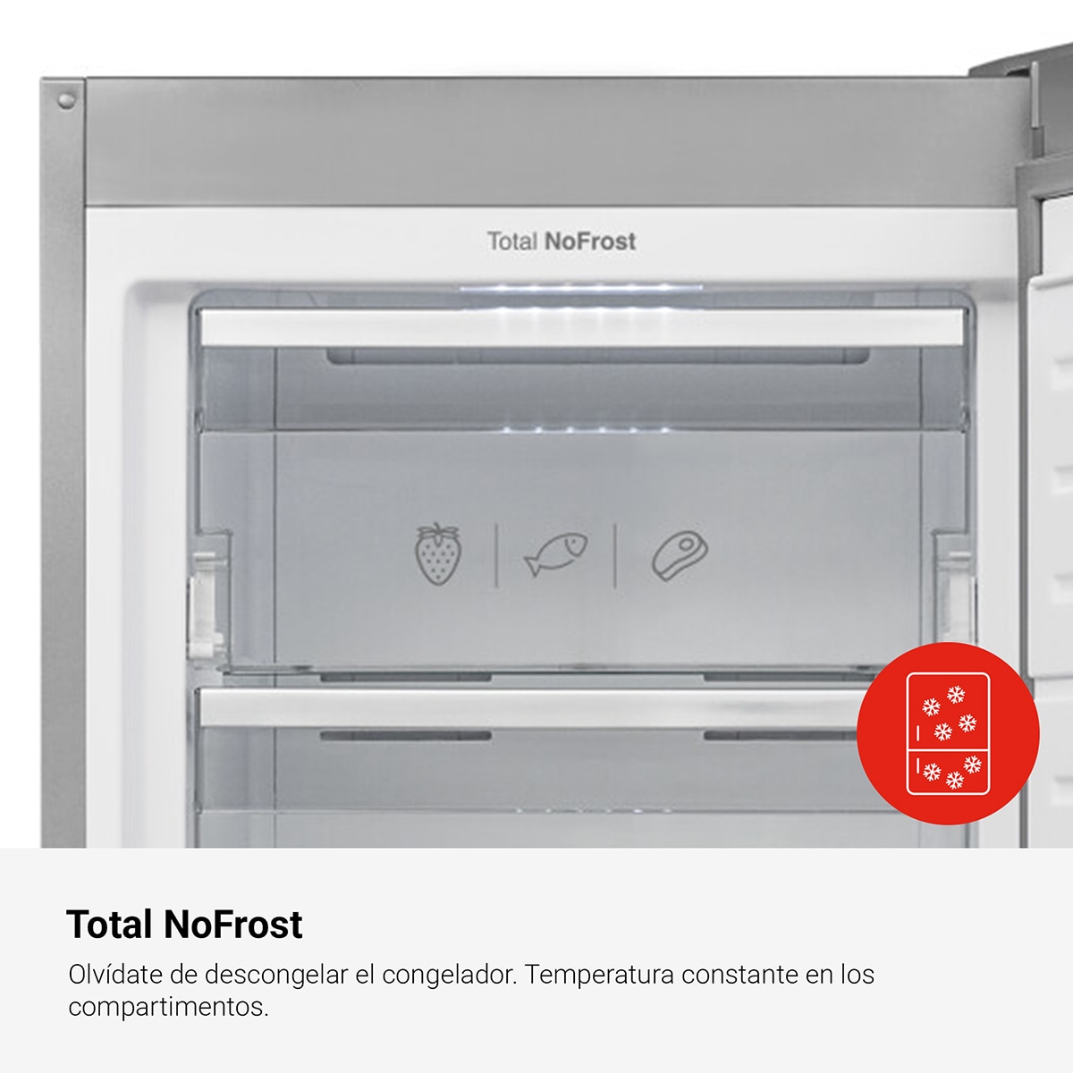 Arca Congeladora Vertical Fagor 3ZFK-1875X No Frost e de 186 cm - Inox Aço inoxidável-7