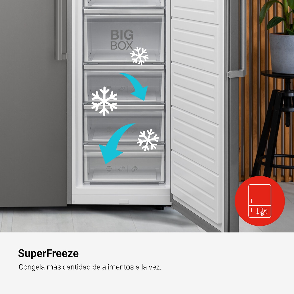 Arca Congeladora Vertical Fagor 3ZFK-1875X No Frost e de 186 cm - Inox Aço inoxidável-9