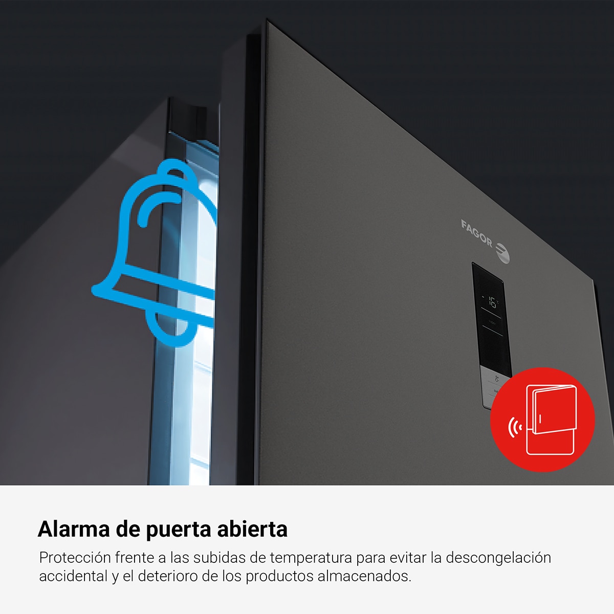 Arca Congeladora Vertical Fagor 3ZFK-1875X No Frost e de 186 cm - Inox Aço inoxidável-12