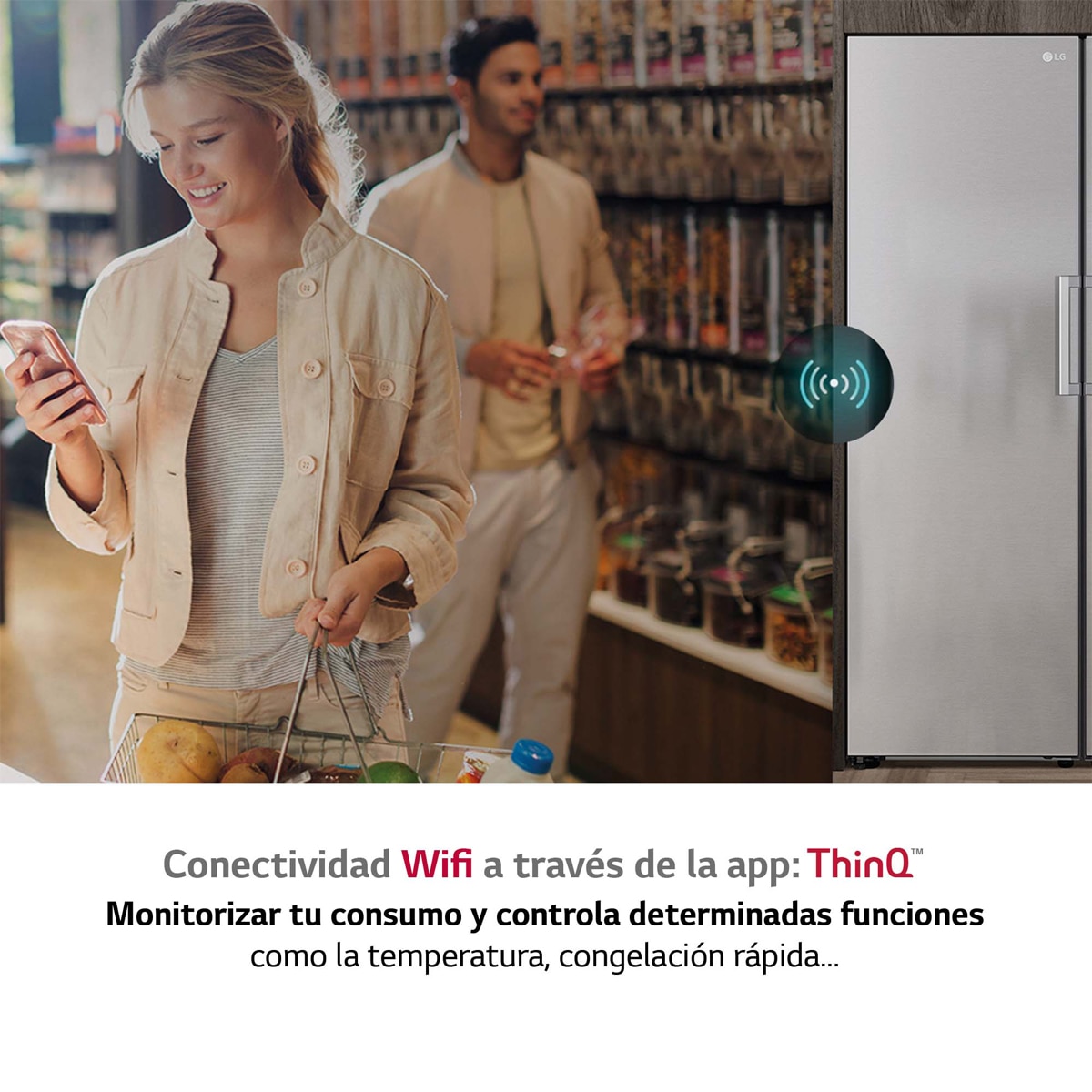 Congelador vertical LG Total No Frost, 186 cm, 324 l, inox- GFM61MBCSF Inox-9