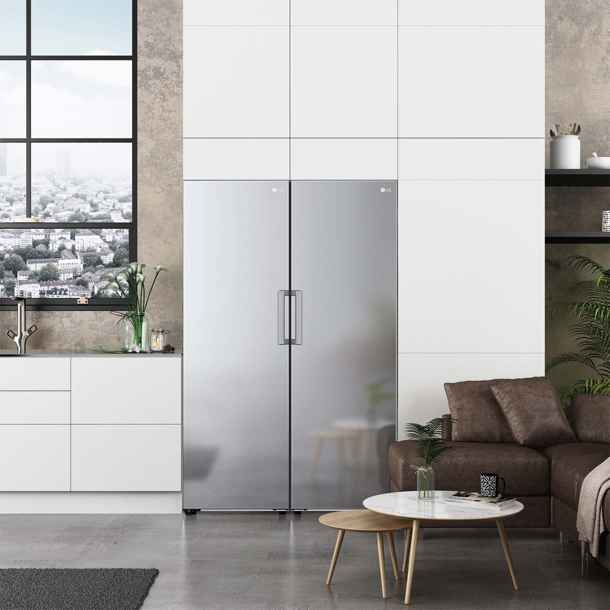 Congelador vertical LG Total No Frost, 186 cm, 324 l, inox- GFM61MBCSF Inox-14