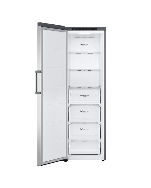 Congelador vertical LG No Frost 186 cm, 355 l, Multi Air Flow, Inox- GFT41PZGSZ Inox-2
