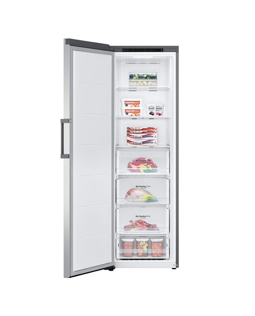 Congelador vertical LG No Frost 186 cm, 355 l, Multi Air Flow, Inox- GFT41PZGSZ Inox-3